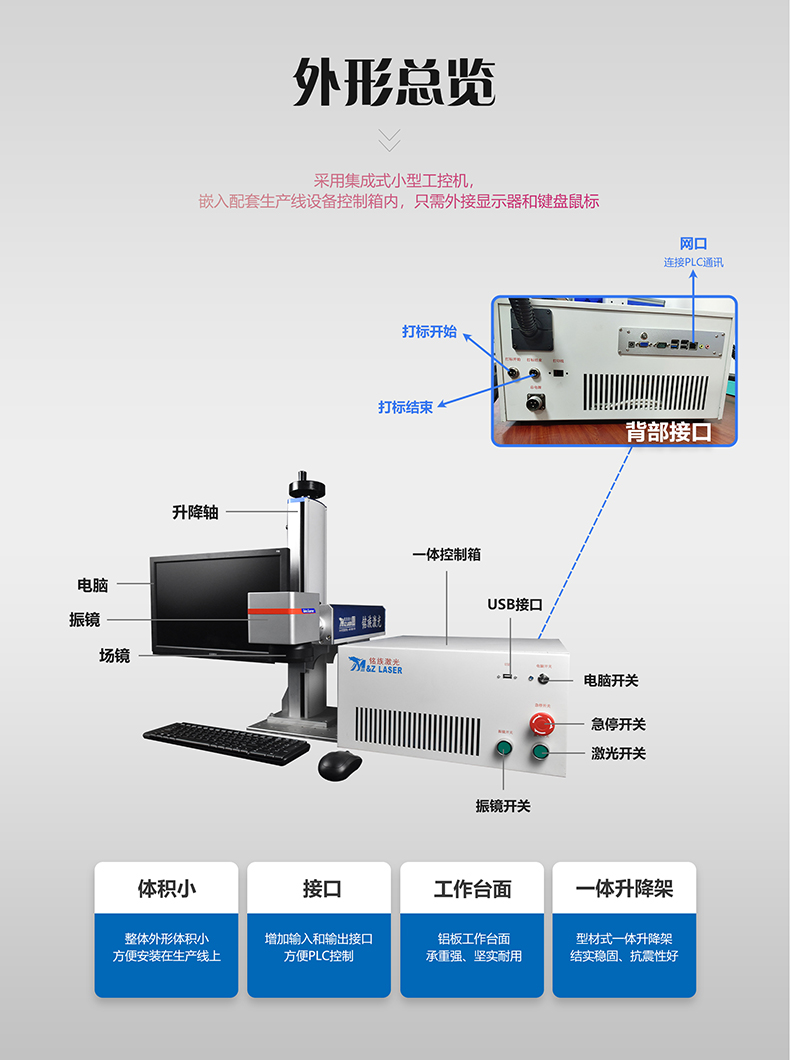 生产线配套激光打标机(图2) 生产线配套激光打标机(图2)